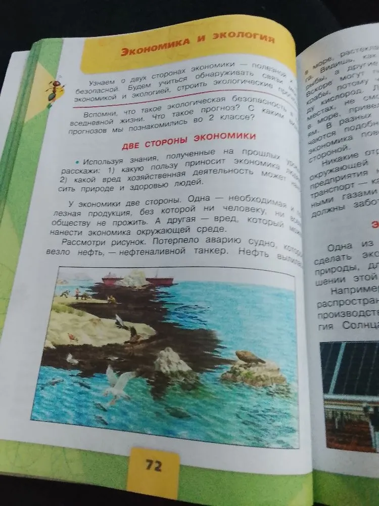Составь пересказ текста «Экономика и экология»