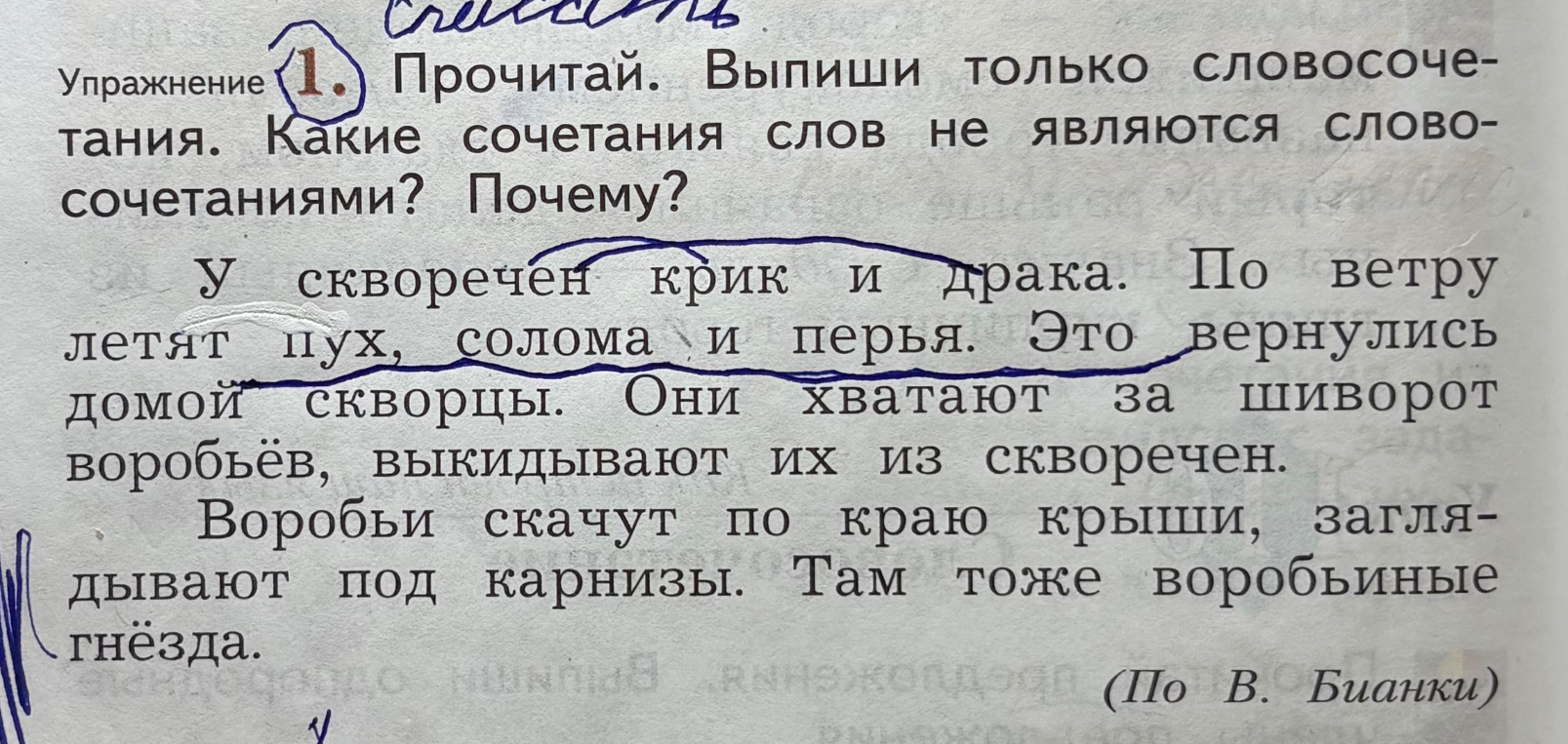 Прочитай. Выпиши только словосочетания. Какие сочетания слов не являются словосочетаниями? Почему?