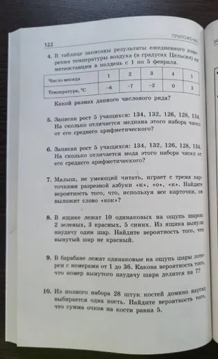 4. В таблице записаны результаты ежедневного измерения температуры воздуха (в градусах Цельсия) на метеостанции в полдень с 1 по 5 февраля.