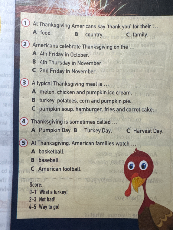 At Thanksgiving Americans say 'thank you' for their ...