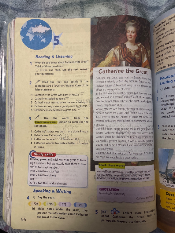 Use the words from the Check these words section to complete the sentences.