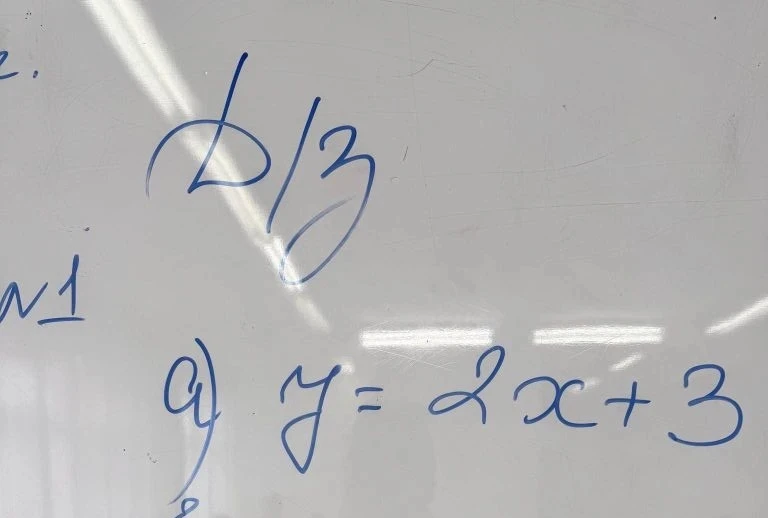 a) y = 2x + 3