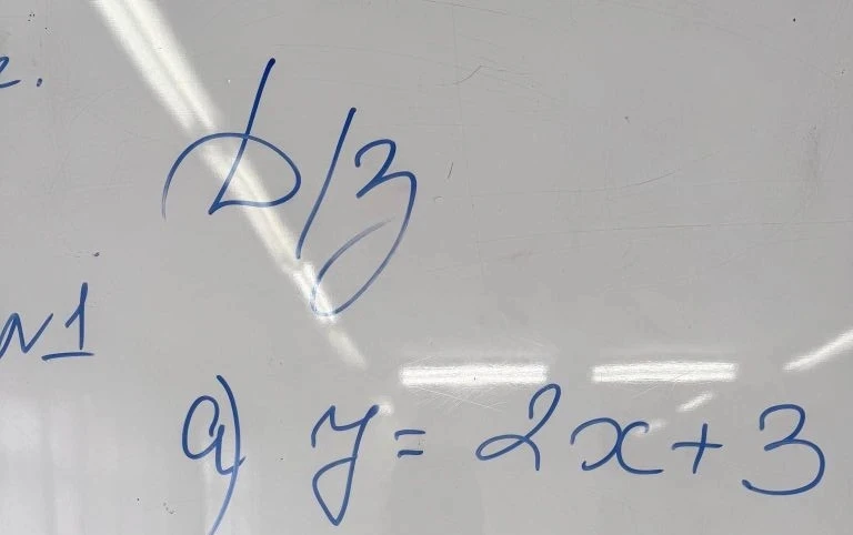 a) y = 2x + 3