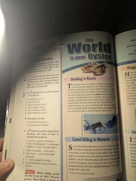 Read the text. On which holiday (A-D) can you...
