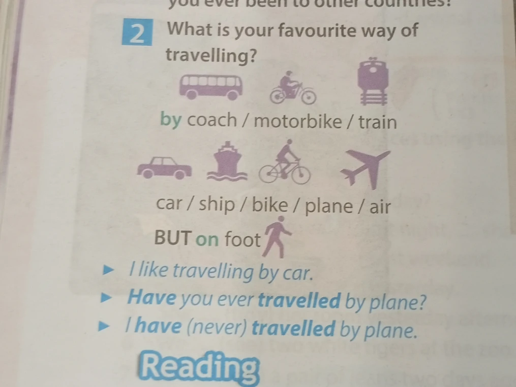 What is your favourite way of travelling?