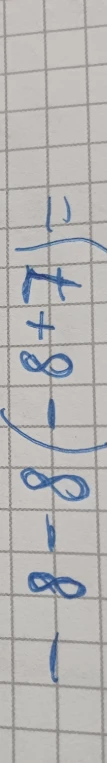 (-8 + 7) =