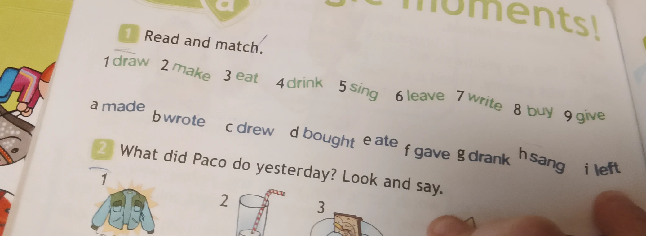 1 Read and match.