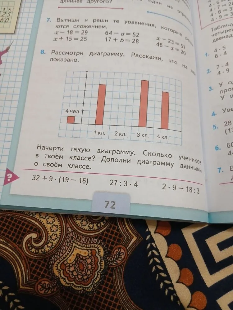 Выпиши и реши те уравнения, которые решаются сложением.
