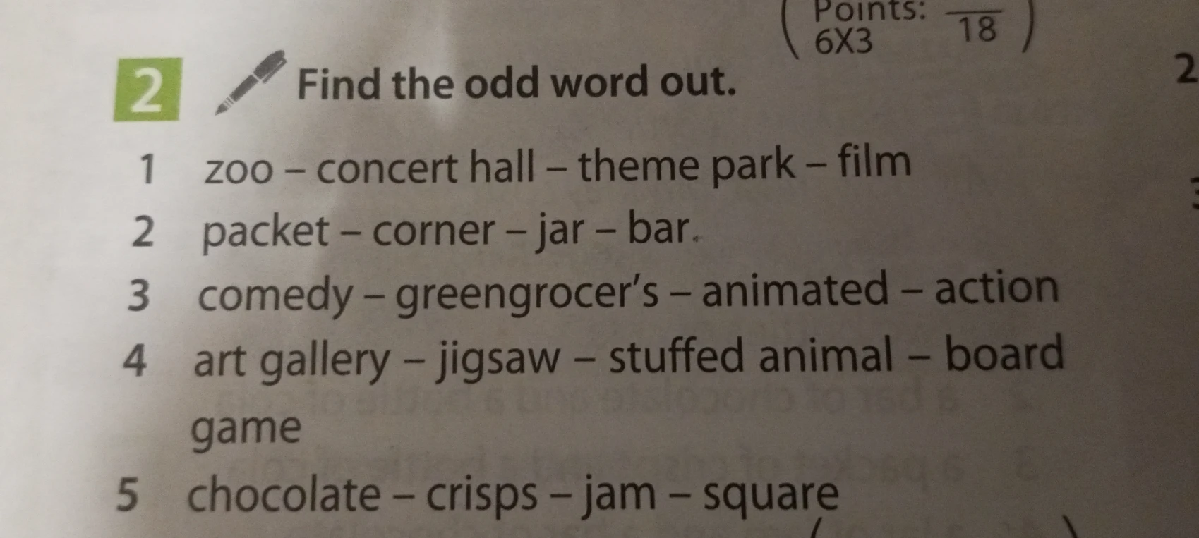 Find the odd word out.