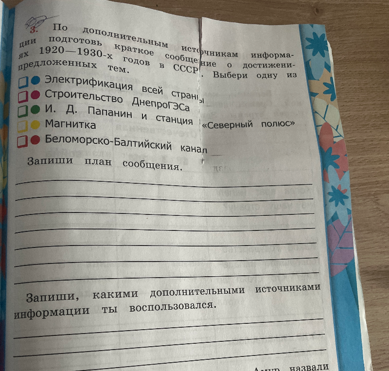 По дополнительным источникам информации подготовь краткое сообщение о достижении 1920-1930-х годов в СССР.