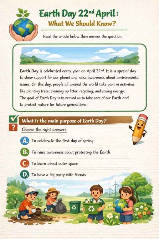 What is the main purpose of Earth Day?