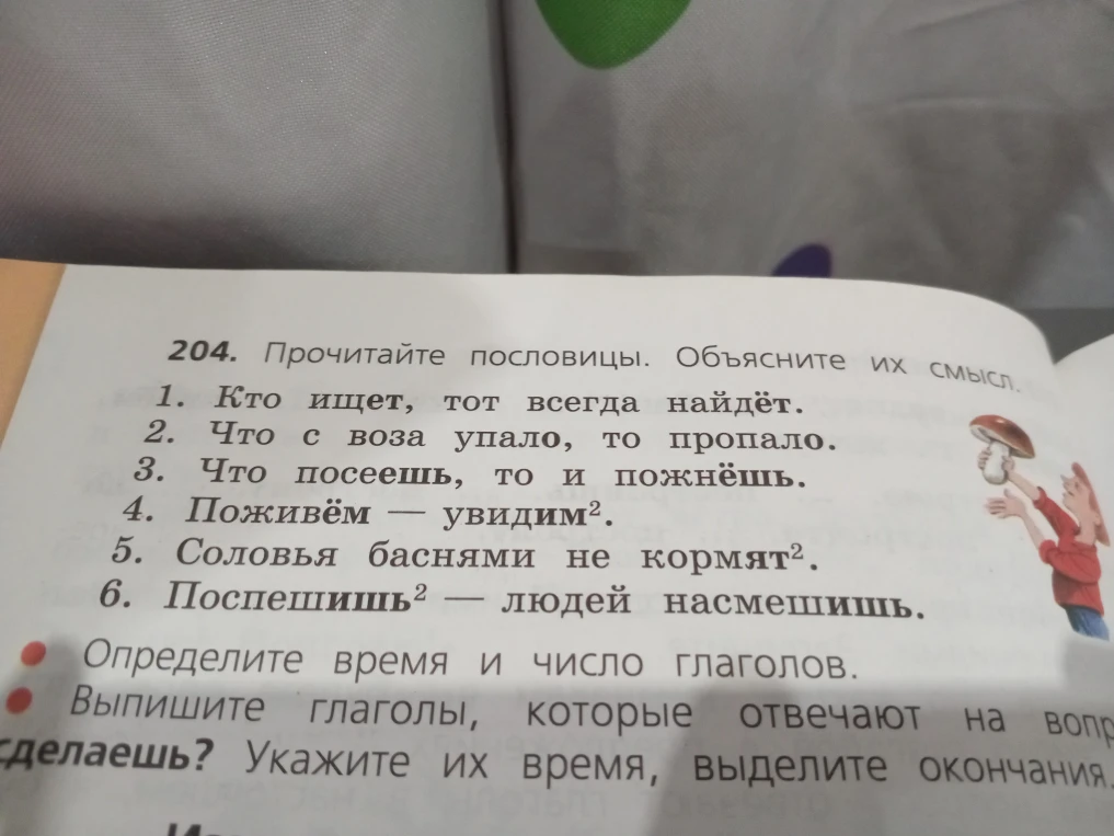 204. Прочитайте пословицы. Объясните их смысл.