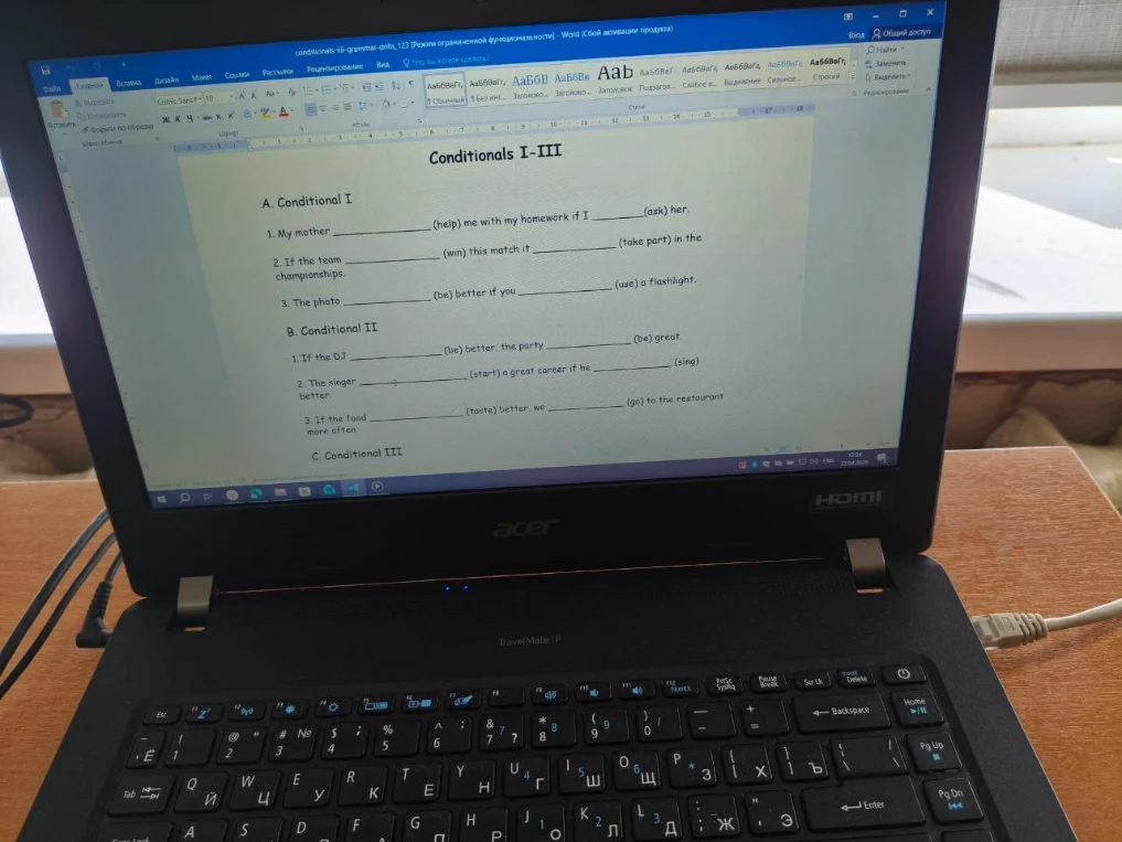 Conditionals I-III A. Conditional I 1. My mother ________ (help) me with my homework if I ________ (ask) her.