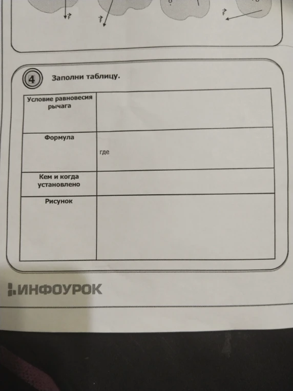 Заполни таблицу.