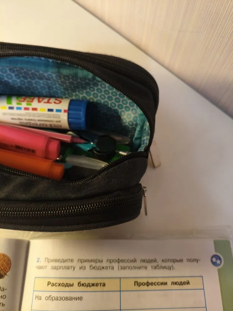 2. Приведите примеры профессий людей, которые получают зарплату из бюджета (заполните таблицу).