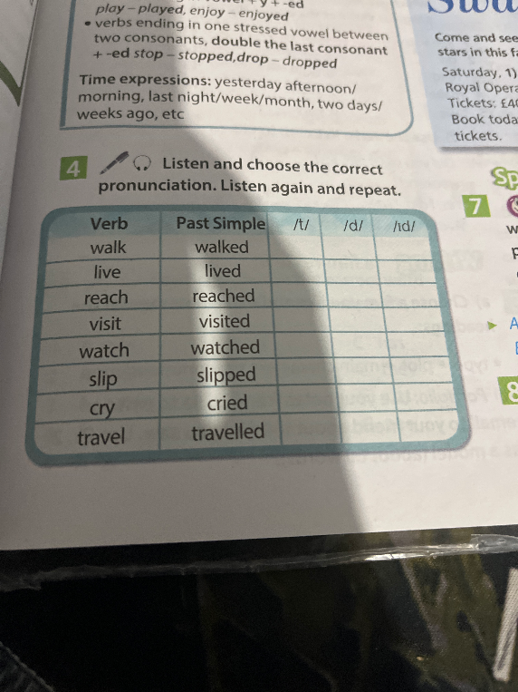 Listen and choose the correct pronunciation. Listen again and repeat.