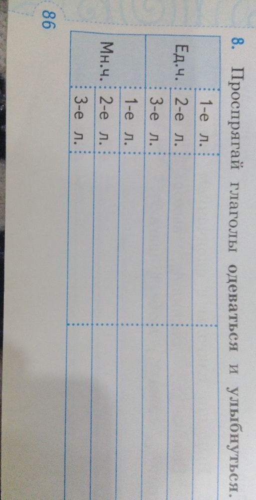 Проспрягай глаголы одеваться и улыбнуться.