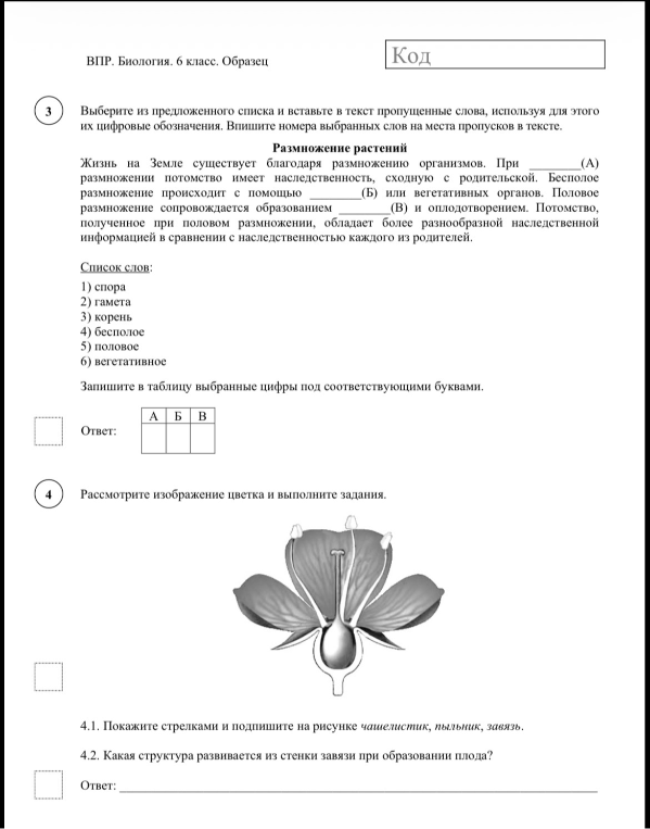 Выберите из предложенного списка и вставьте в текст пропущенные слова, используя для этого их цифровые обозначения.
