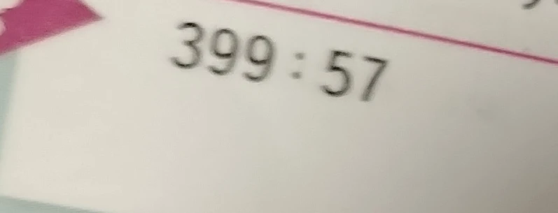 399 : 57