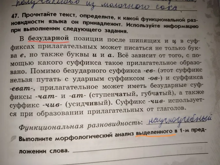 Выполните морфологический анализ выделенного в 1-м предложении слова.