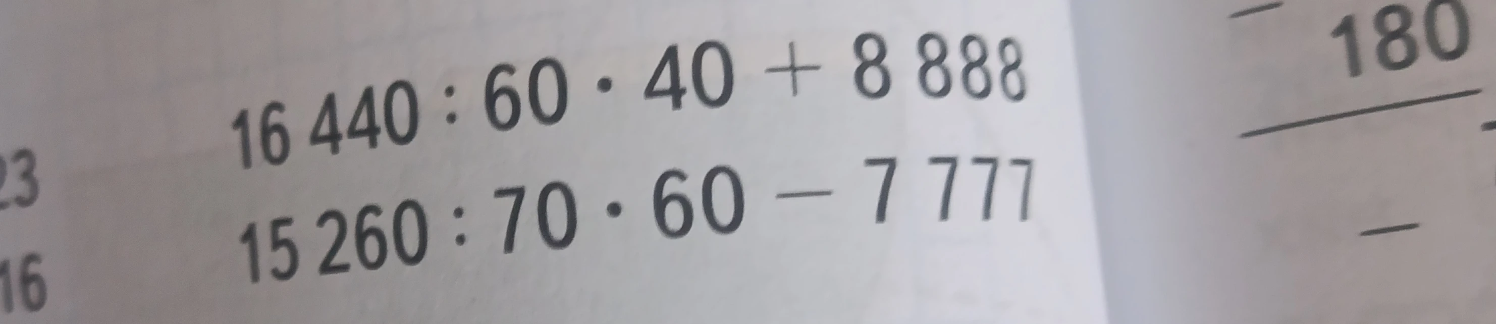 16 440 : 60 · 40 + 8 888