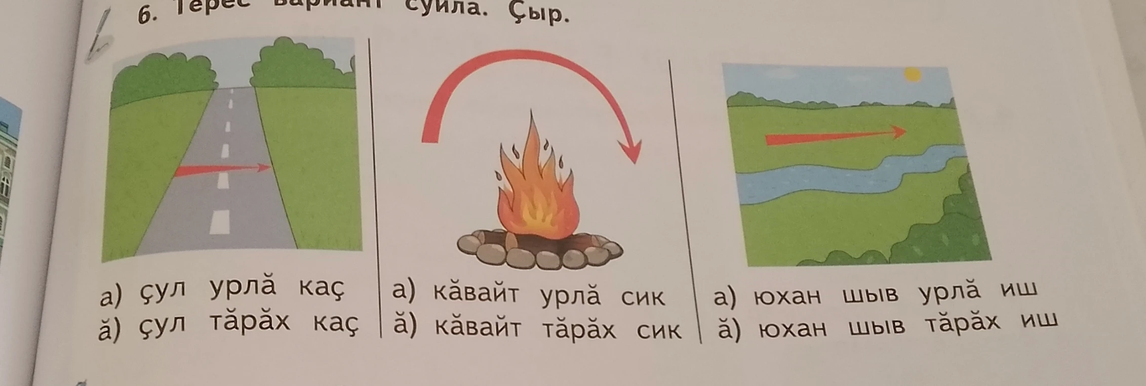 6. Терес вариант суйла. Çыр.