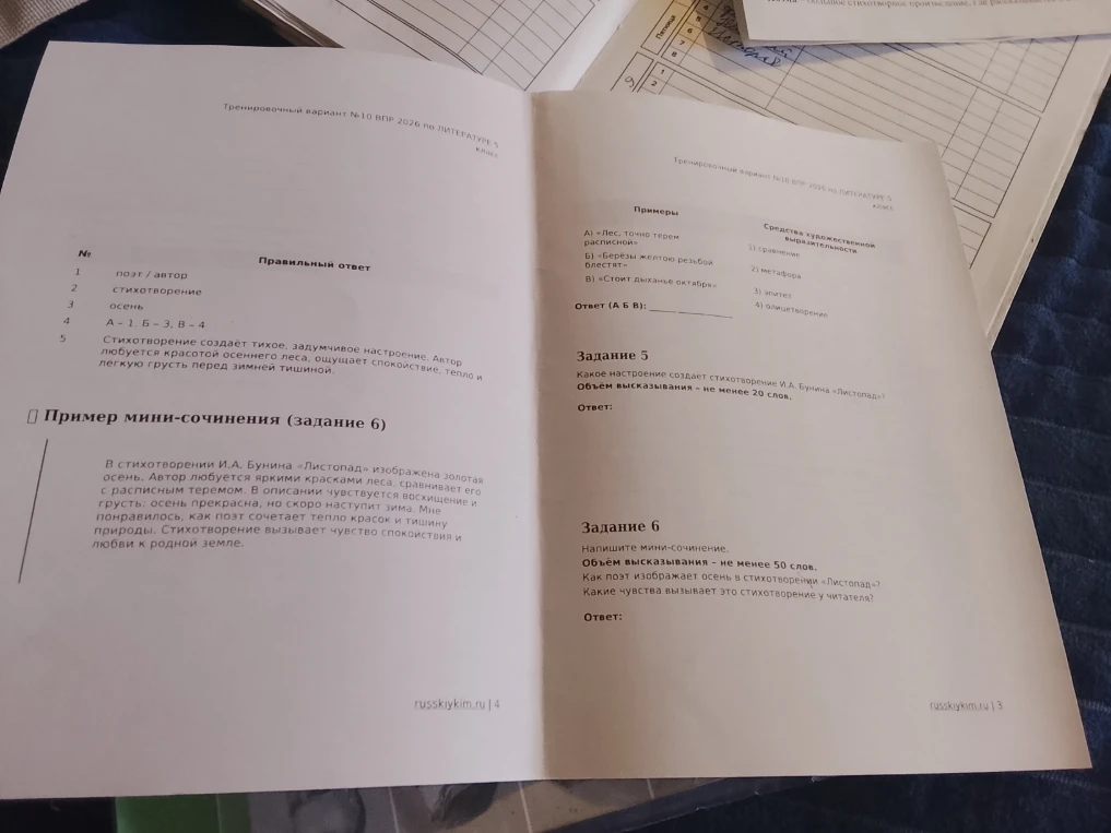 Какое настроение создает стихотворение И.А. Бунина «Листопад»?