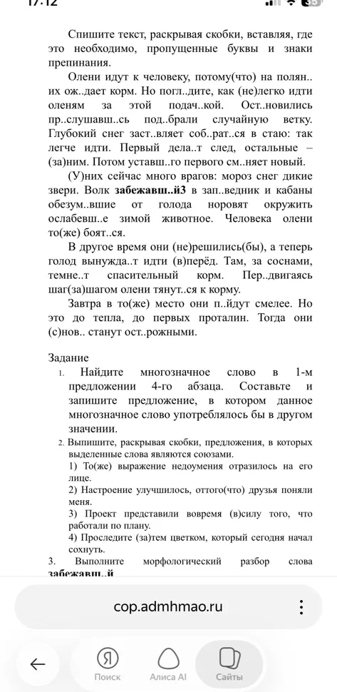Спишите текст, раскрывая скобки, вставляя, где это необходимо, пропущенные буквы и знаки препинания.