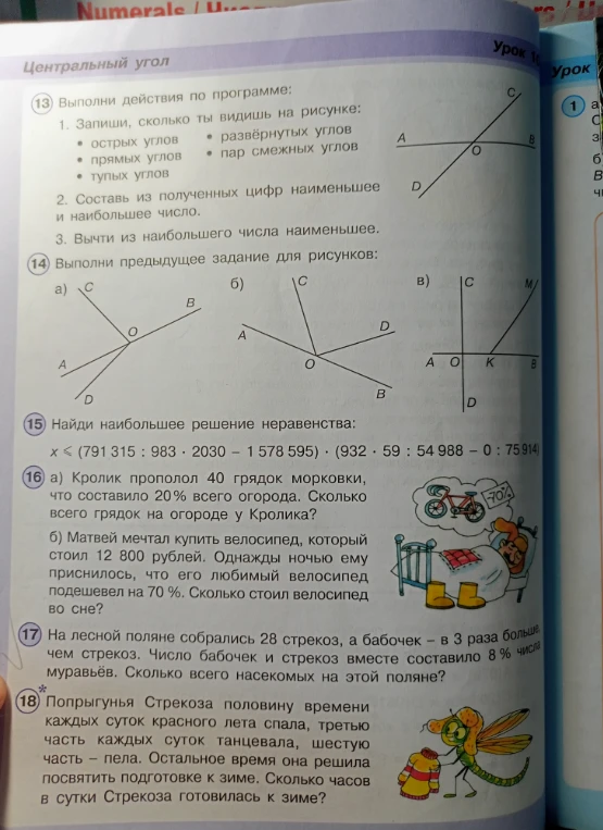 Выполни действия по программе: 1. Запиши, сколько ты видишь на рисунке