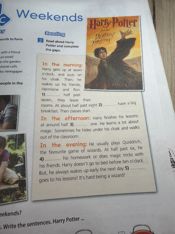 Read about Harry Potter and complete the gaps.