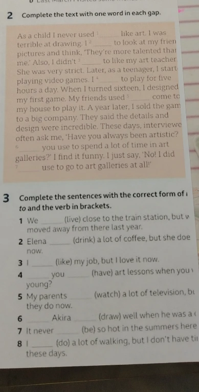Complete the text with one word in each gap.