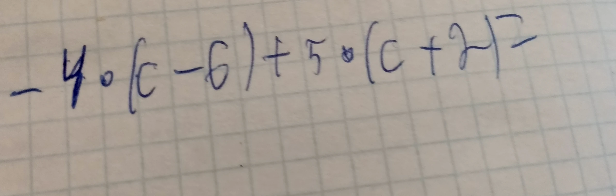 -4 * (c - 6) + 5 * (c + 2) =