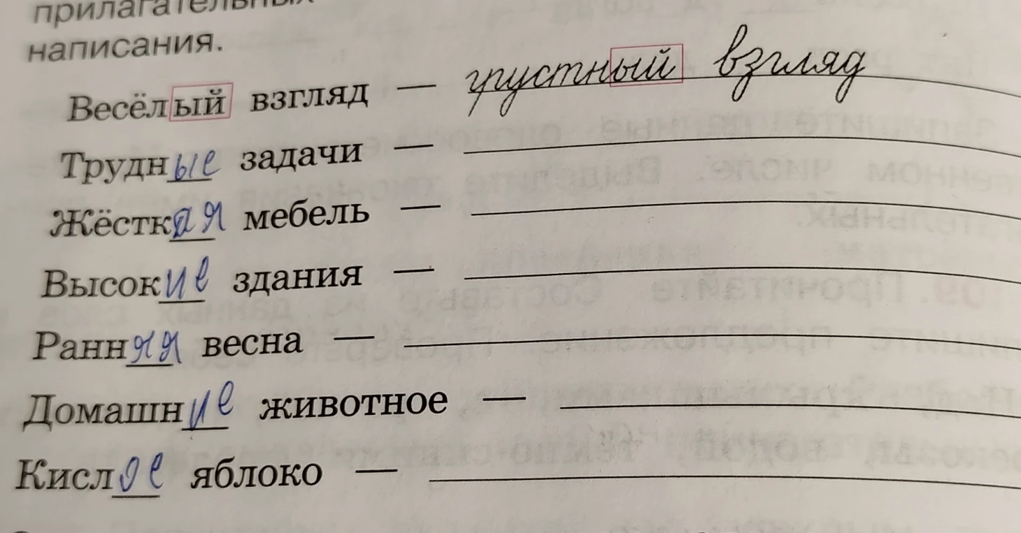 Весёлый взгляд — грустный взгляд