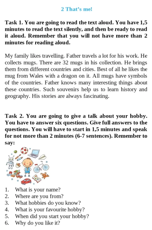 Task 1. You are going to read the text aloud.