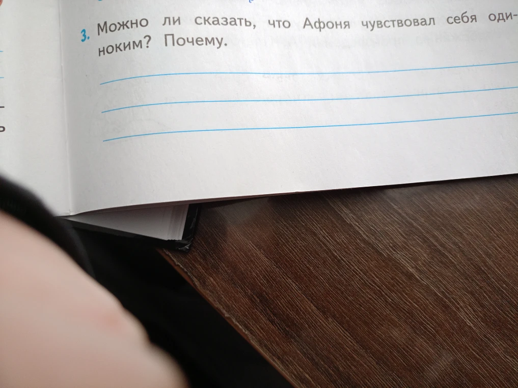 3. Можно ли сказать, что Афоня чувствовал себя одиноким? Почему.