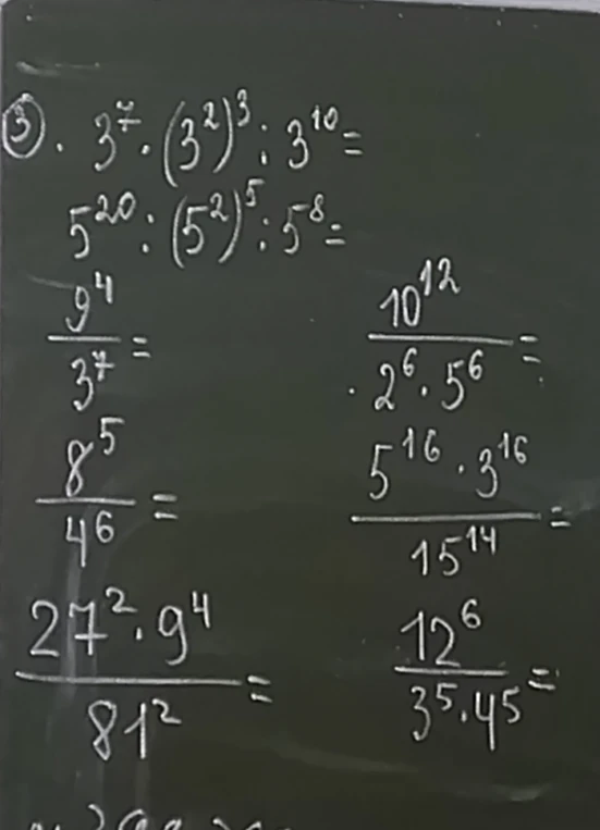 3^7 * (3^2)^3 : 3^10 =
