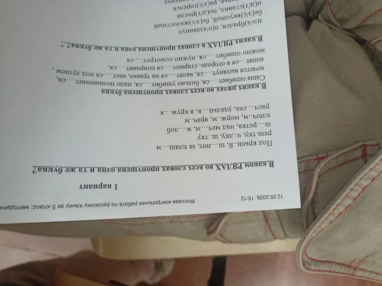 В каком РЯДАХ во всех словах пропущена одна и та же буква?
