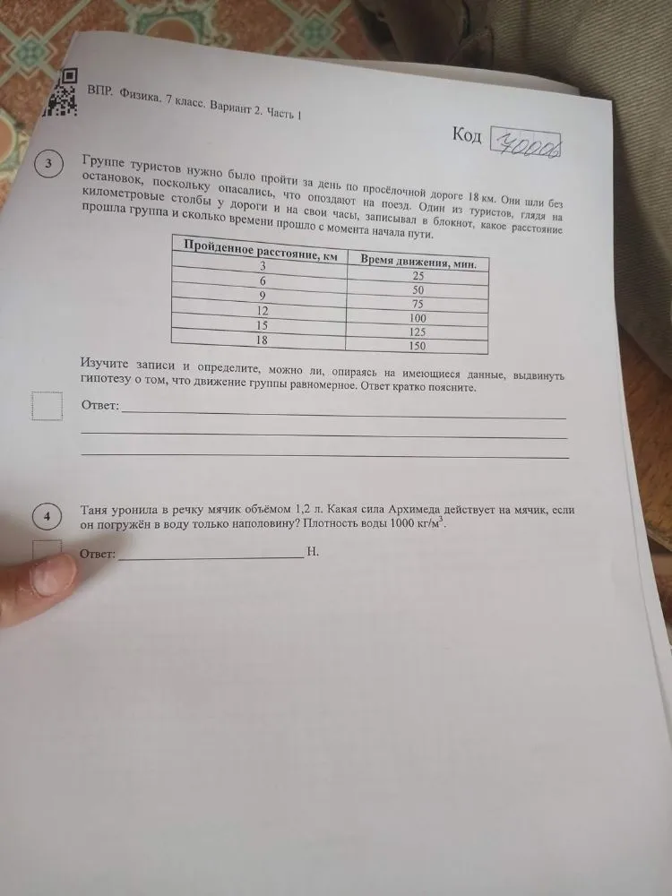 Группе туристов нужно было пройти за день по просёлочной дороге 18 км.