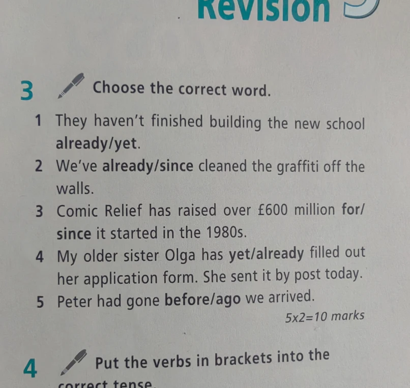 Choose the correct word.