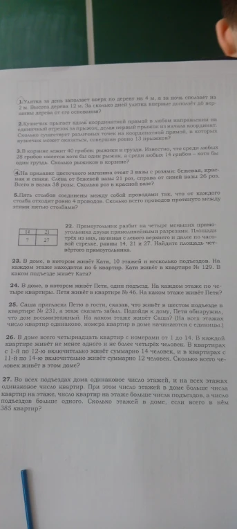 Улитка за день заползает вверх по дереву на 4 м, а за ночь сползает на 2 м. Высота дерева 12 м. За сколько дней улитка впервые доползёт до вершины дерева от его основания?