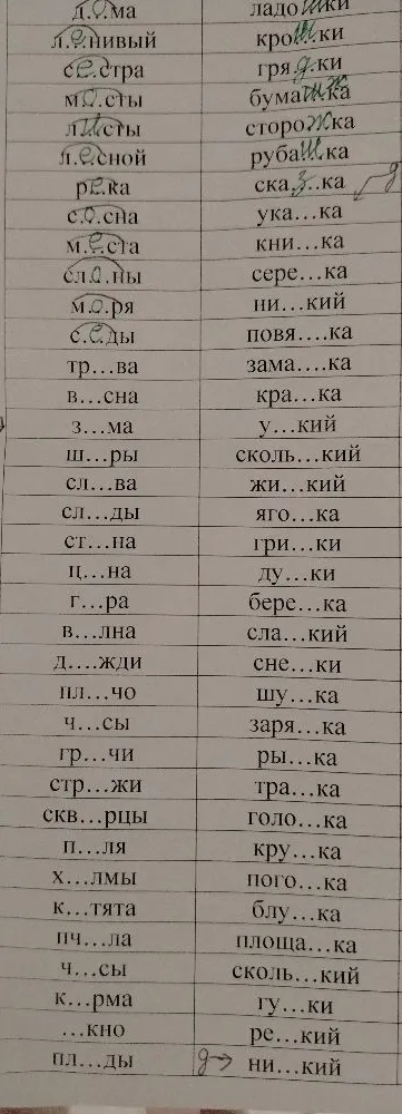 Вставь пропущенные буквы в словах на правила безударных гласных и парных согласных.