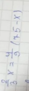 2/3x = 4/9(5-x)