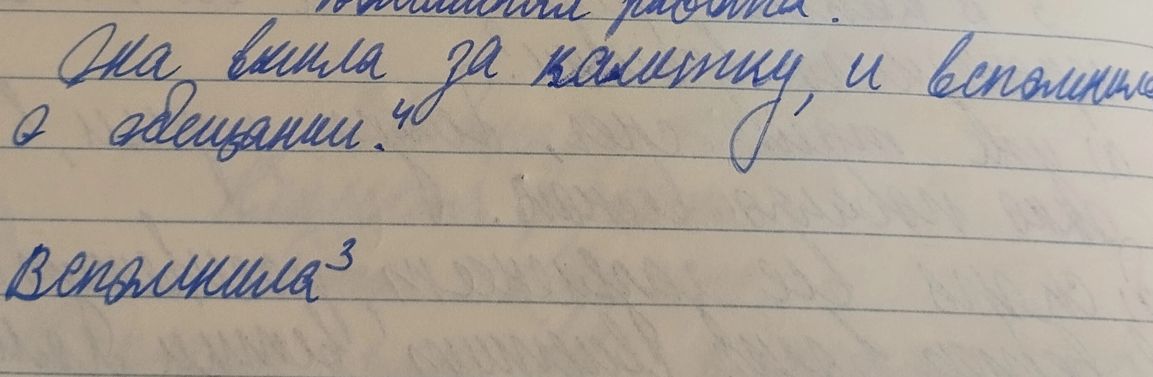Она вышла за калитку, и вспомнила об обещании.