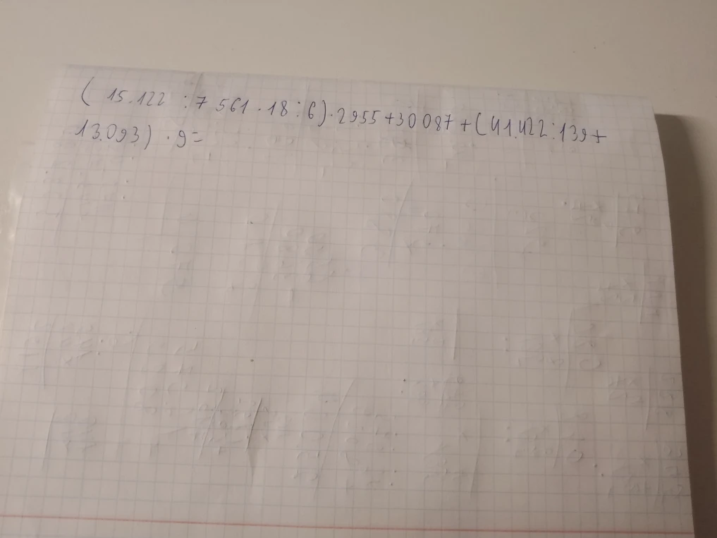 (15122 : 7561 · 18 : 6) · 2955 + 30087 + (41422 : 139 + 13093) · 9 =