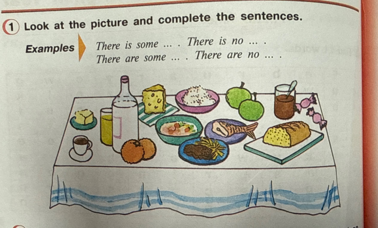 Look at the picture and complete the sentences.