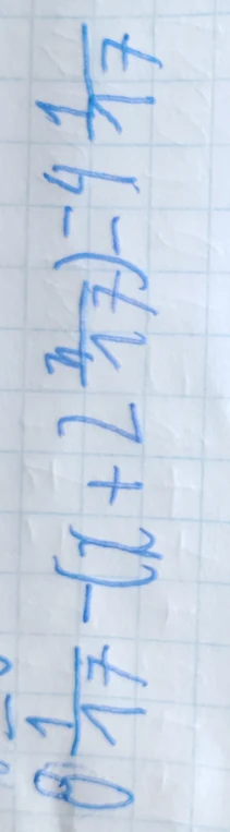 1/8 - (1/7 + x) = -1/7