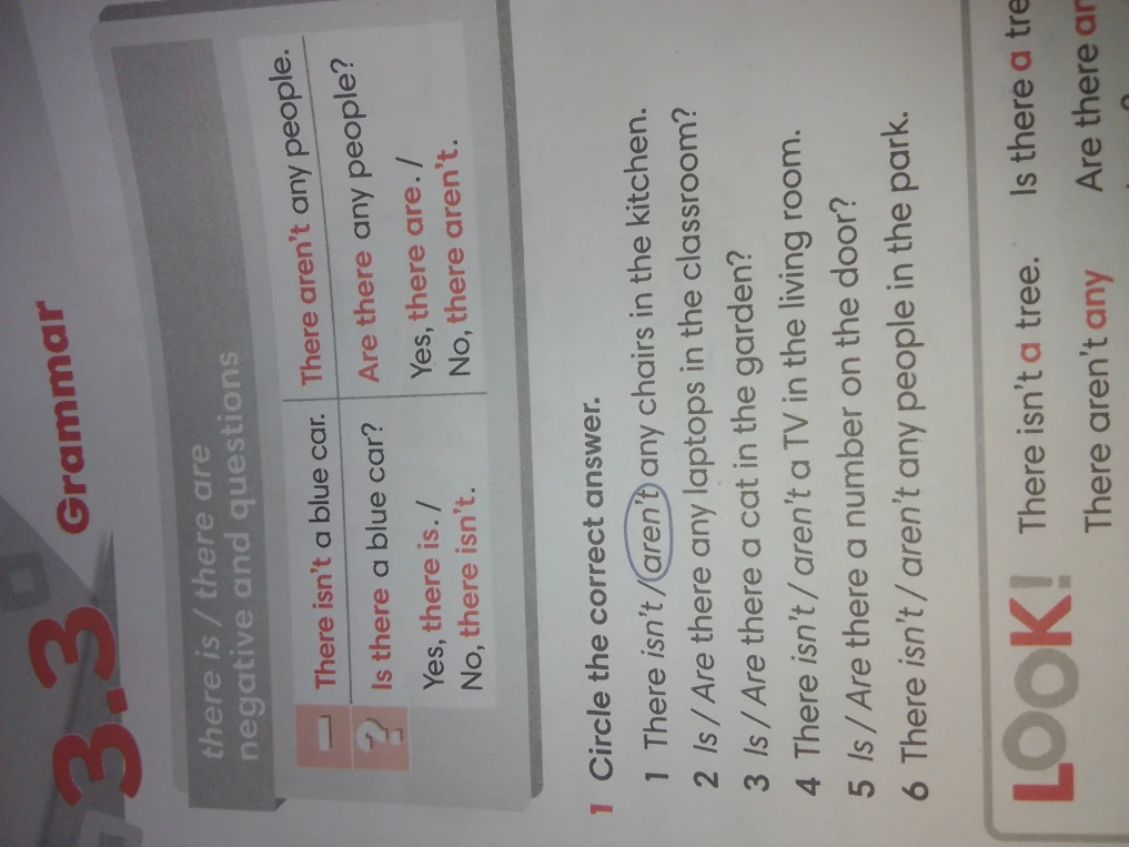 1 Circle the correct answer.