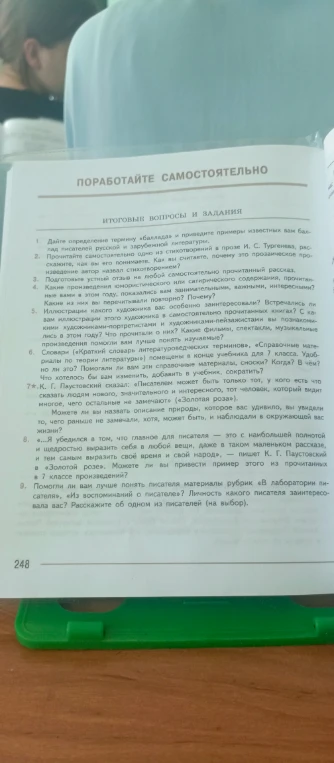 Подготовьте устный отзыв на любой самостоятельно прочитанный рассказ.