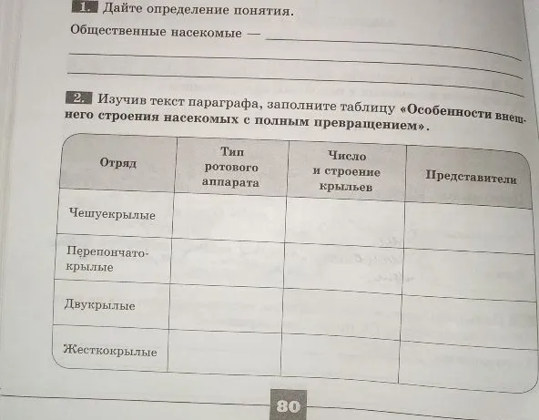 Дайте определение понятия. Общественные насекомые —