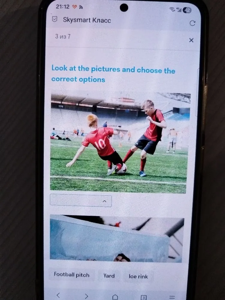 Look at the pictures and choose the correct options
